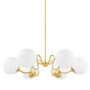 Havana Chandelier In Aged Brass